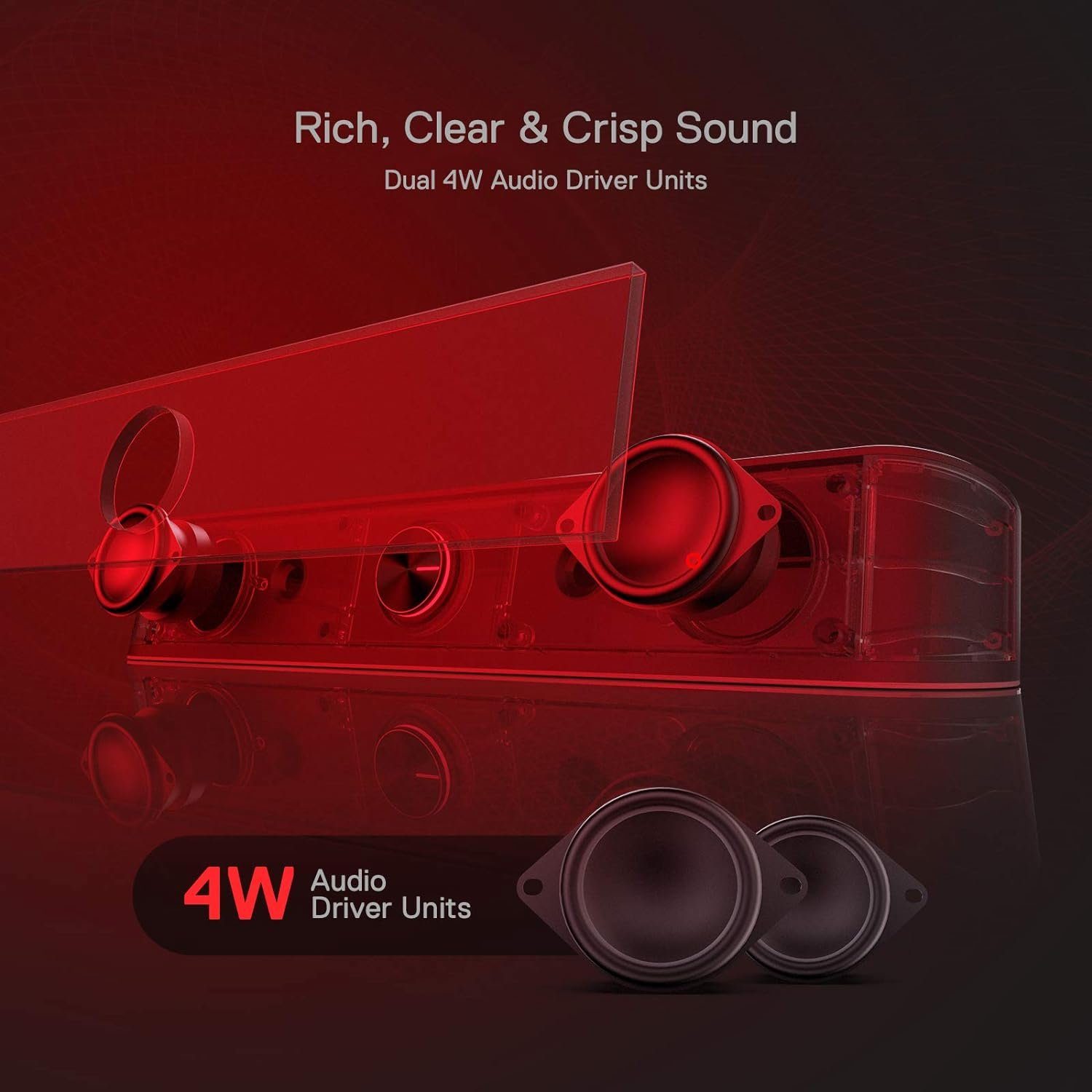 Redragon Redragon GS560 RGB Soundbar für Gaming und TV Stereo Soundbar (6 W, mit Sprachsteuerung)