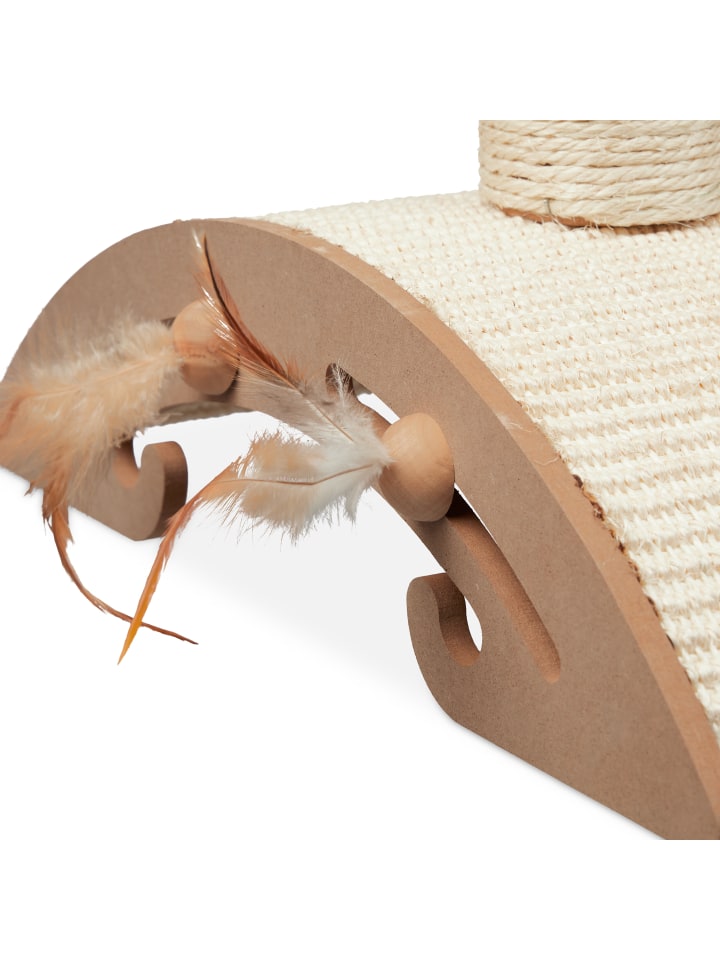relaxdays Kratzsäule in Braun - (B)42 x (H)52 x (T)22 cm günstig kaufen onesize