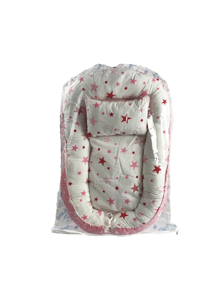 just2little Babynest mit Kissen in Rosa günstig kaufen onesize