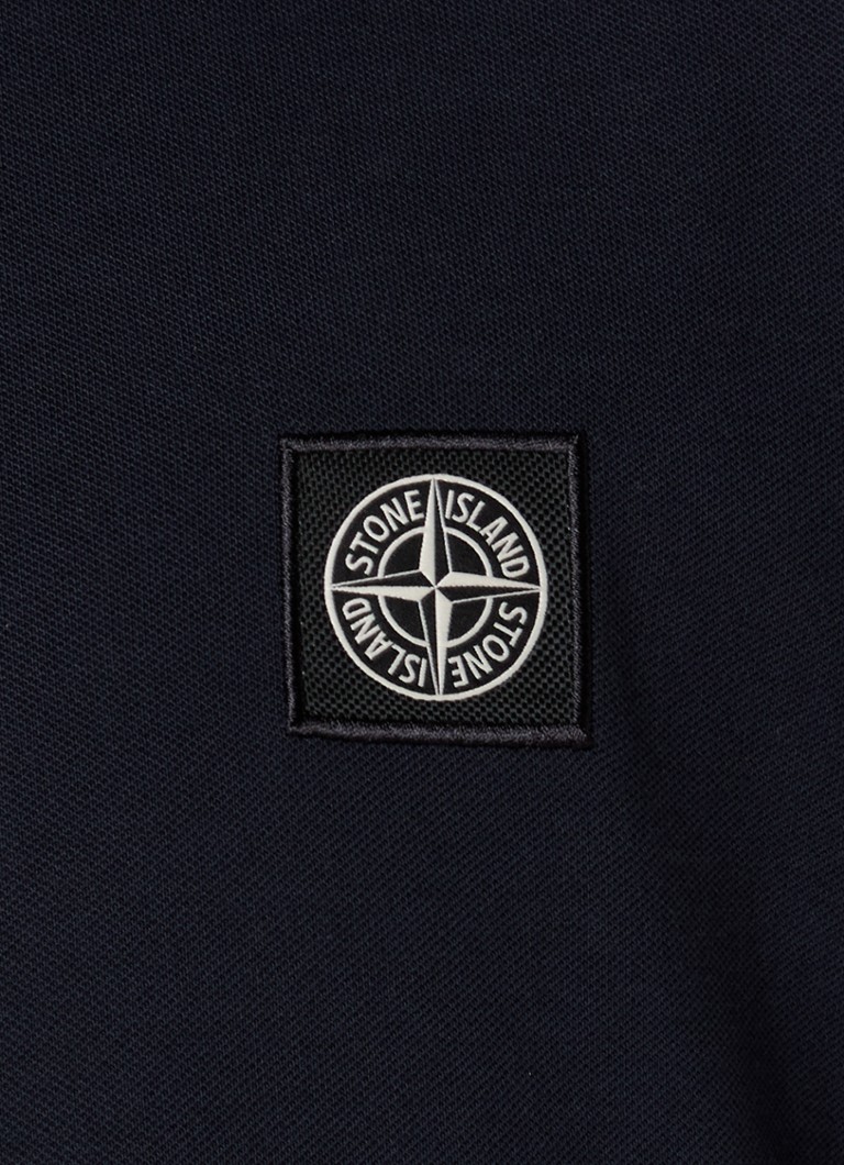 Πόλο μπλουζάκι Stone Island 2SC17 με λογότυπο, βαμβακερό, πικέ
