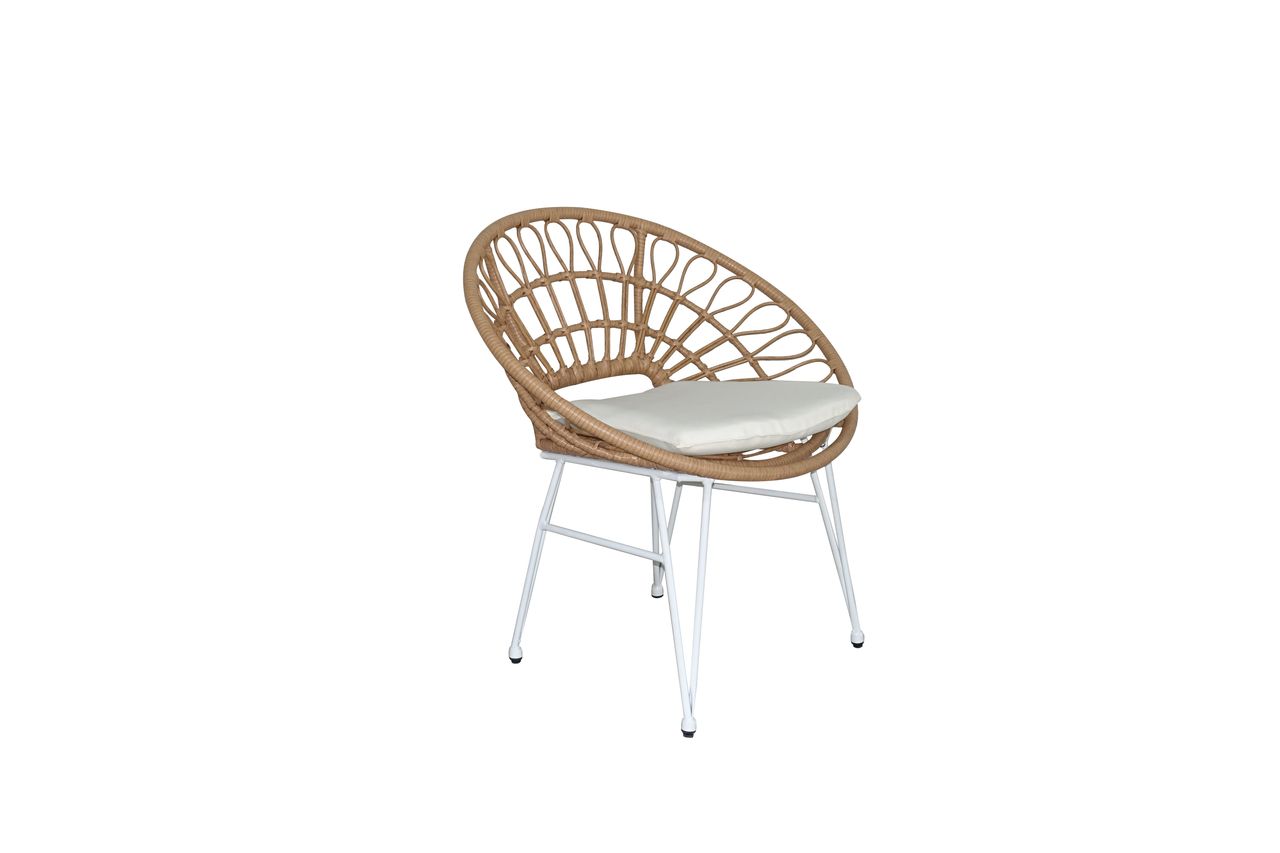 Happy Home Happy Home Casual Set 3 tlg. HGS38-BEI helles Rattan mit Sitzkissen in beige