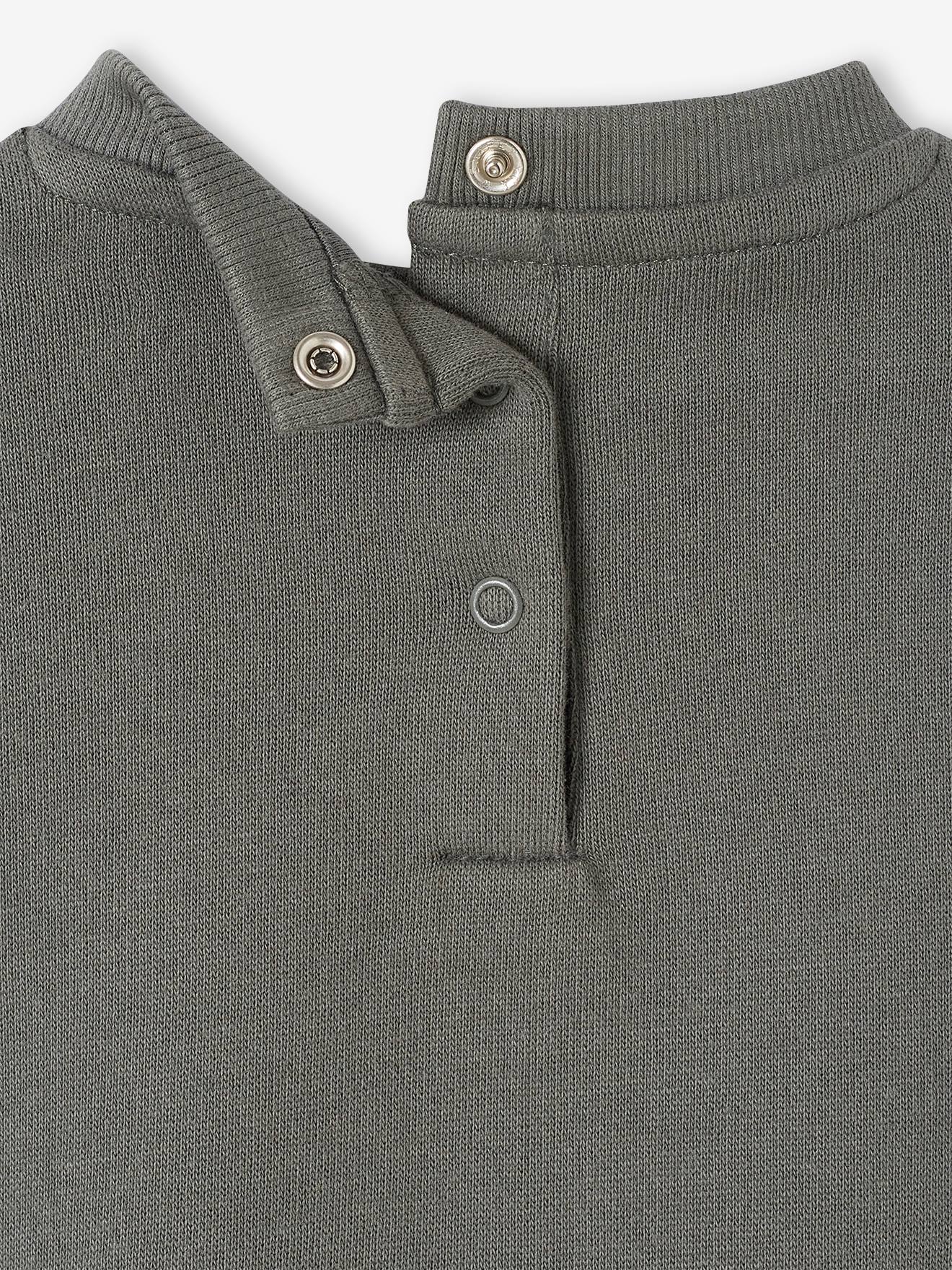 Sweat personnalisable bébé vert de gris