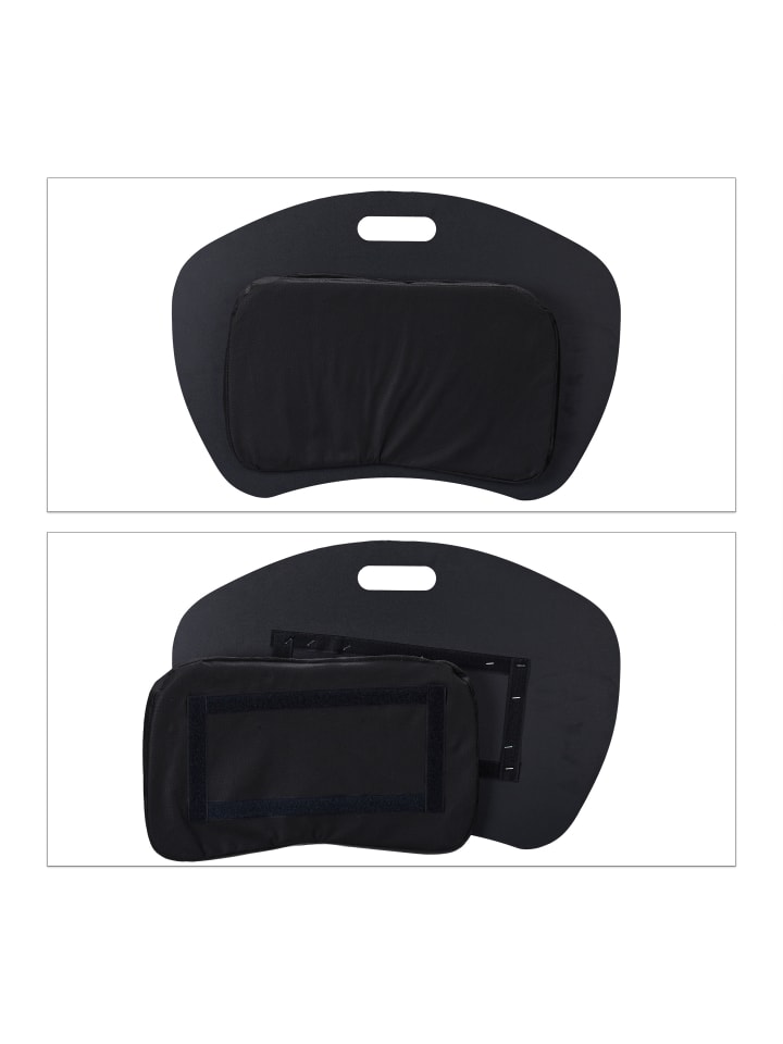 relaxdays Knietablett in Schwarz - (B)60 x (H)5 x (T)40 cm günstig kaufen onesize