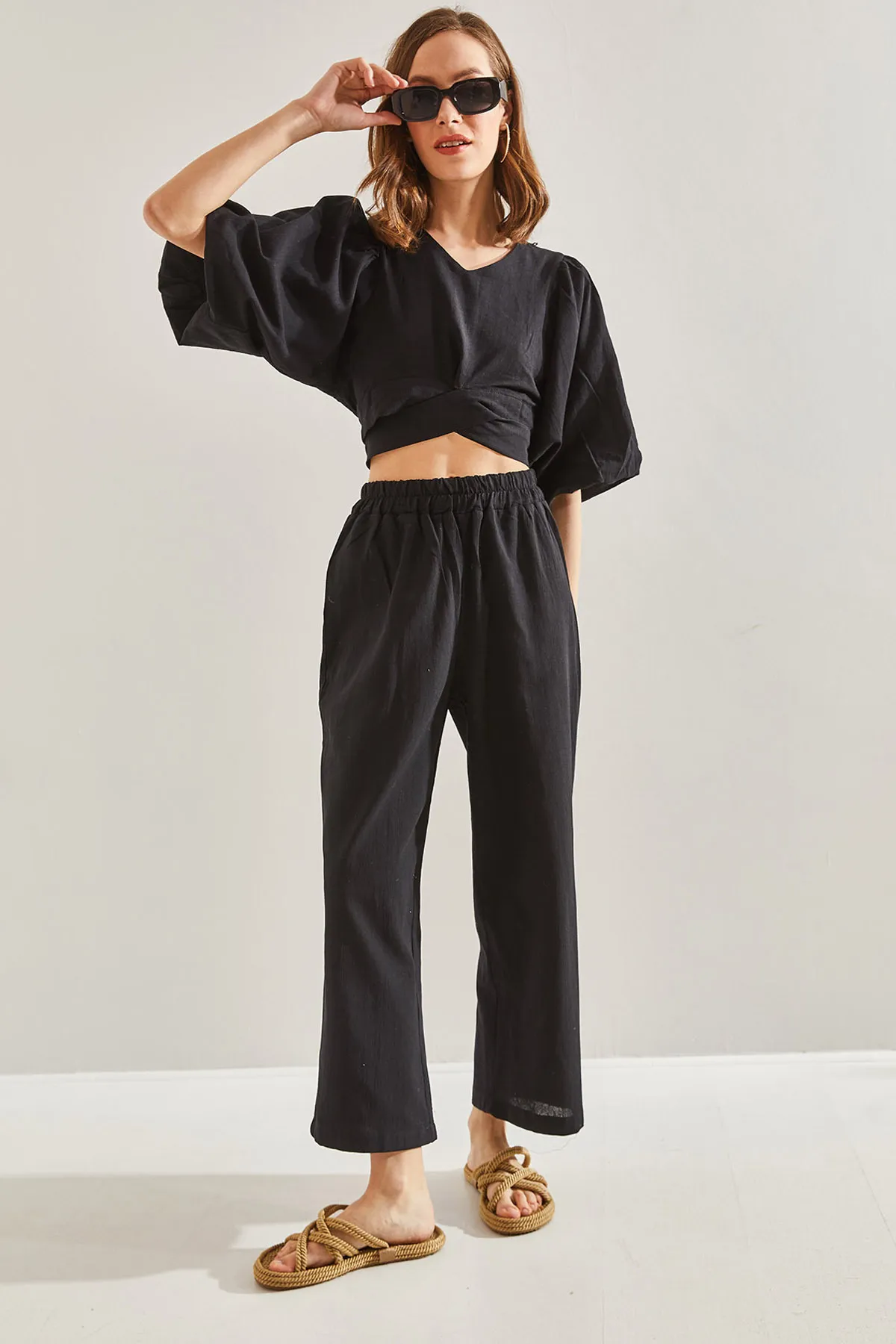 Bianco Lucci  Zweiteiler - Schwarz - Regular Fit