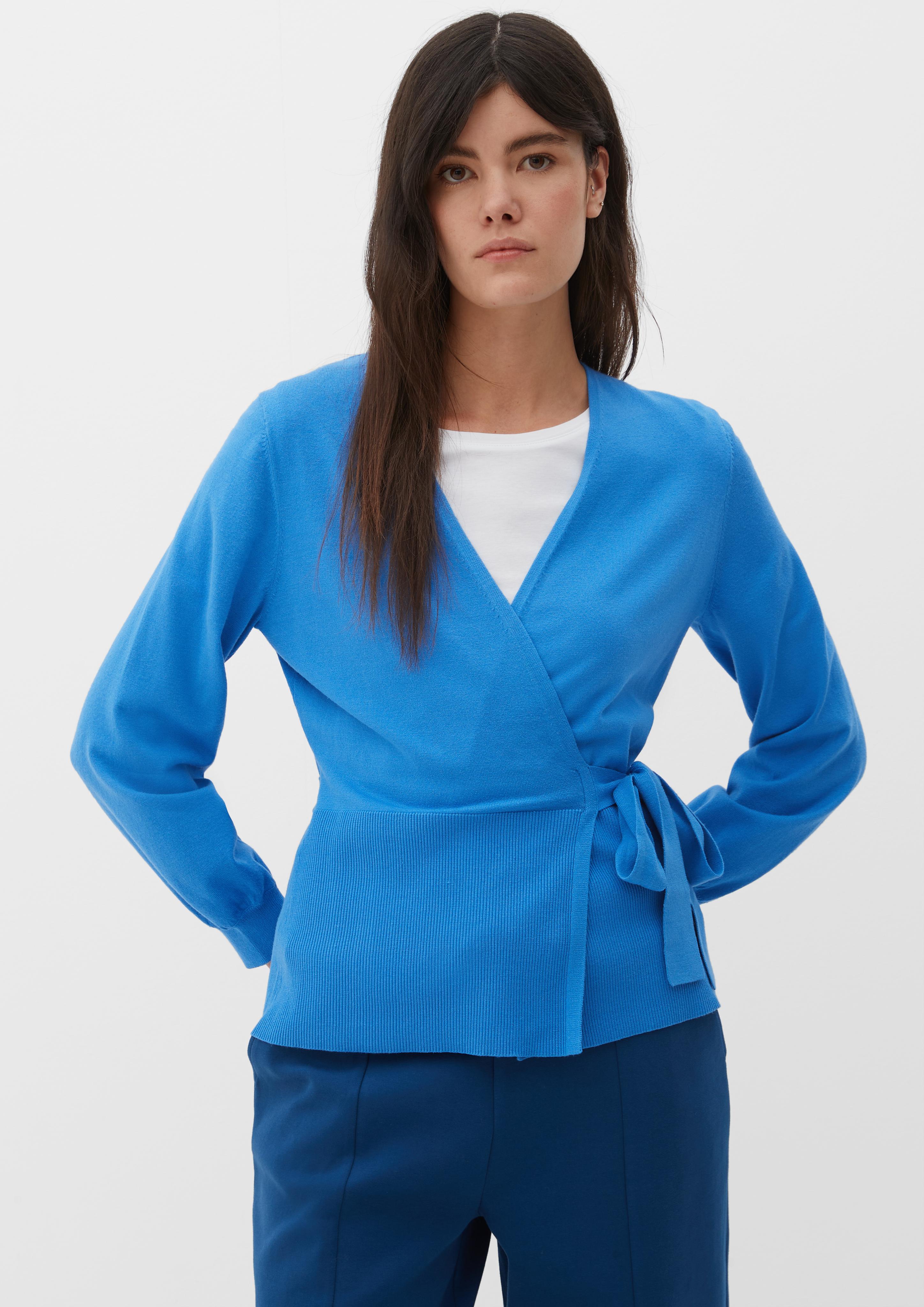 Strickjacke in Wickeloptik  2125658-5547