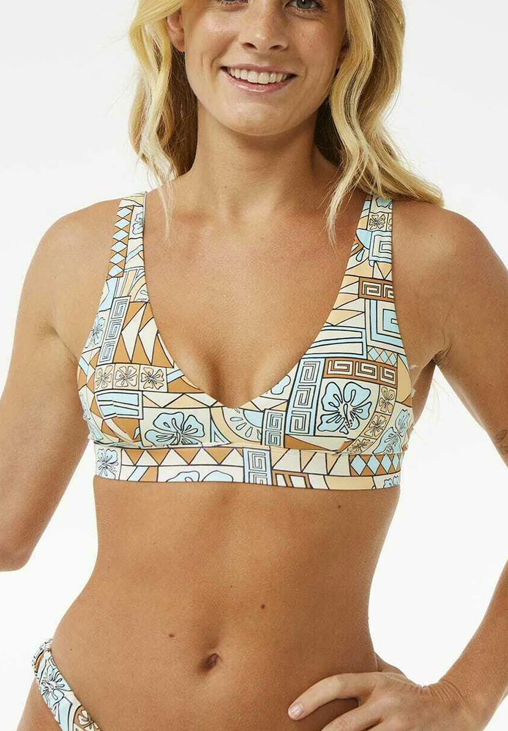 Top de bikini con cuello halter ajustable Rip Curl