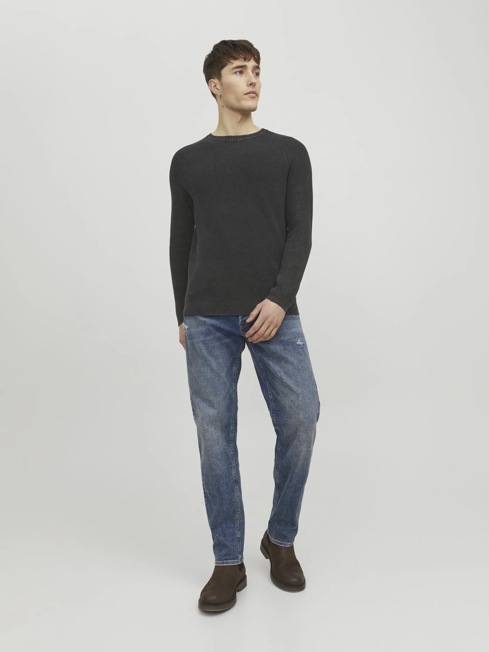 Jack & Jones JJEMATT CUELLO REDONDO - Suéter