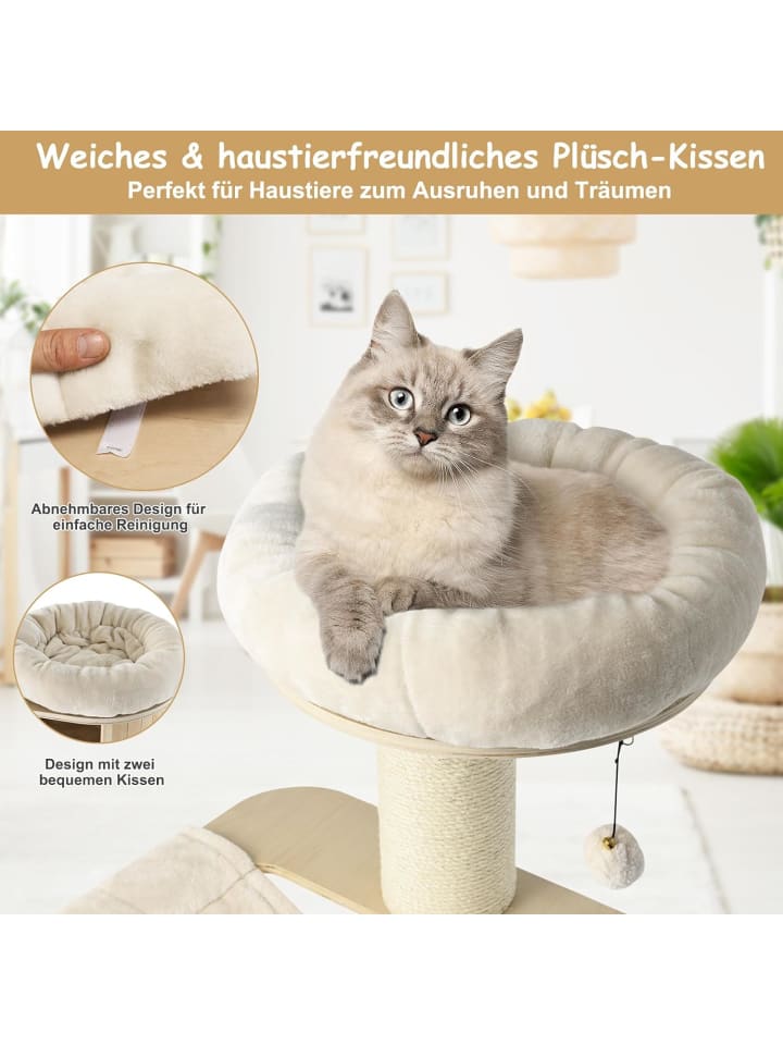 COSTWAY 174cm Kratzbaum in Beige günstig kaufen onesize