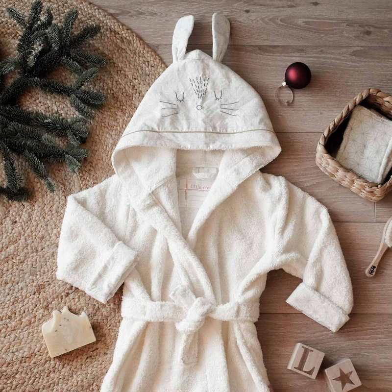 Peignoir enfant lapin Pompom 4/5 ans