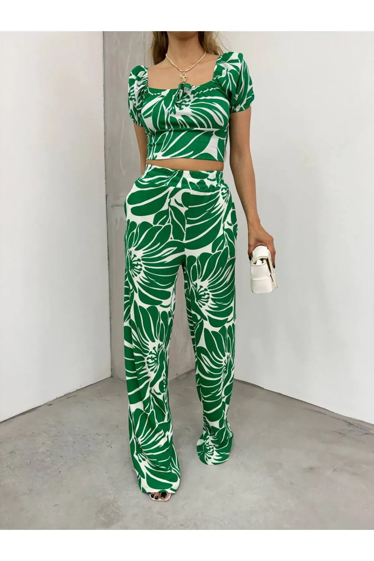 BİKELİFE  Bustierhose mit Blumenmuster für Damen im Doppelset