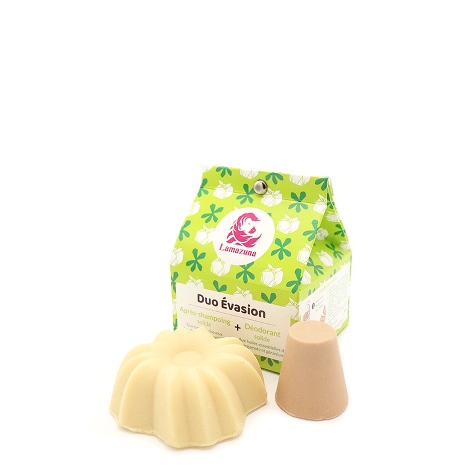 Lamazuna Duo Evasion Déodorant Solide + Après-Shampoing Solide