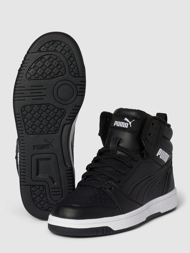 High Top Sneaker mit Label-Details Modell 'Rebound V6 Mid' in schwarz