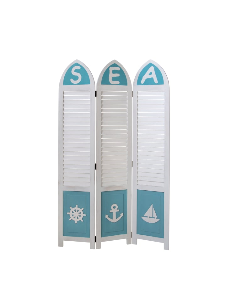 Homestyle4u 3-tlg. Paravent in Weiß 93x162 günstig kaufen onesize