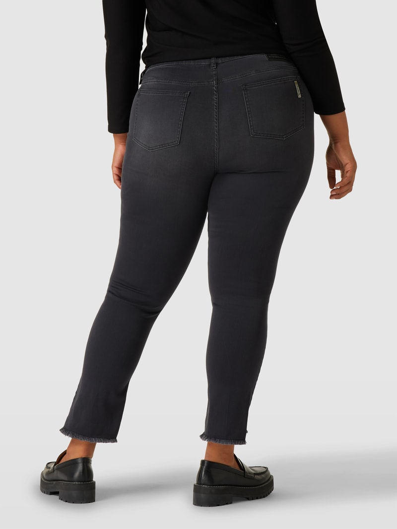 PLUS SIZE Slim Fit Jeans Modell 'ICARO' in schwarz