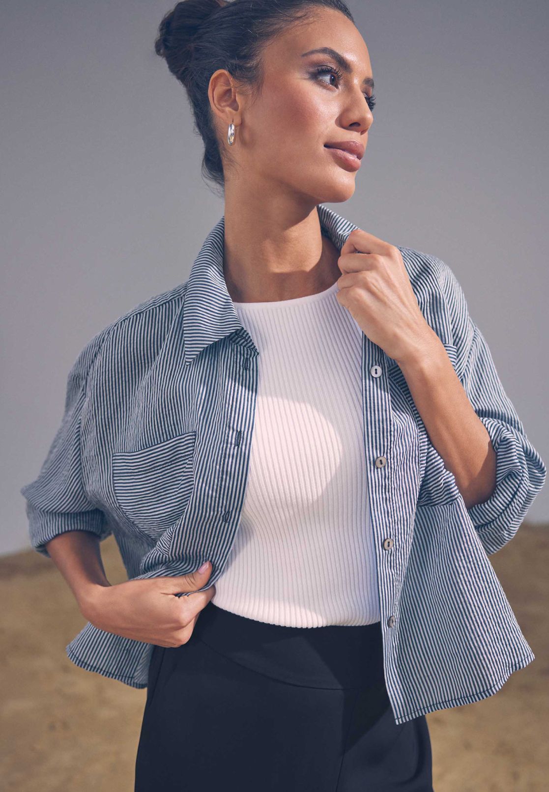 Bluse mit Brusttaschen