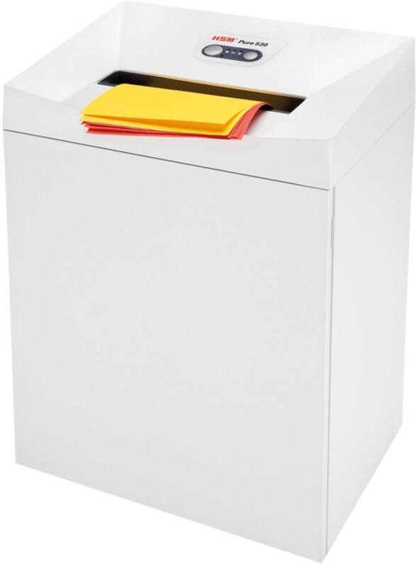 HSM Pure Aktenvernichter 16 Blatt Partikelschnitt Sicherheitsstufe P-4, O-3, T-4, E-3, F-1 80 L 530
