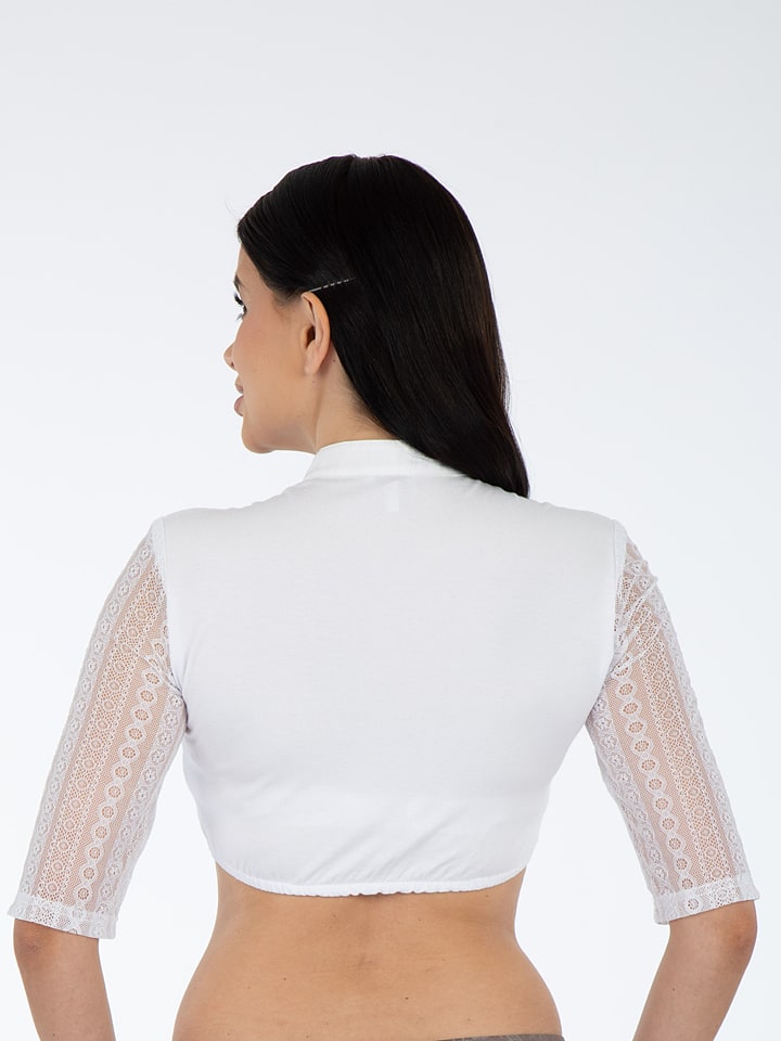 Turi Landhaus Dirndlbluse in Weiß günstig kaufen