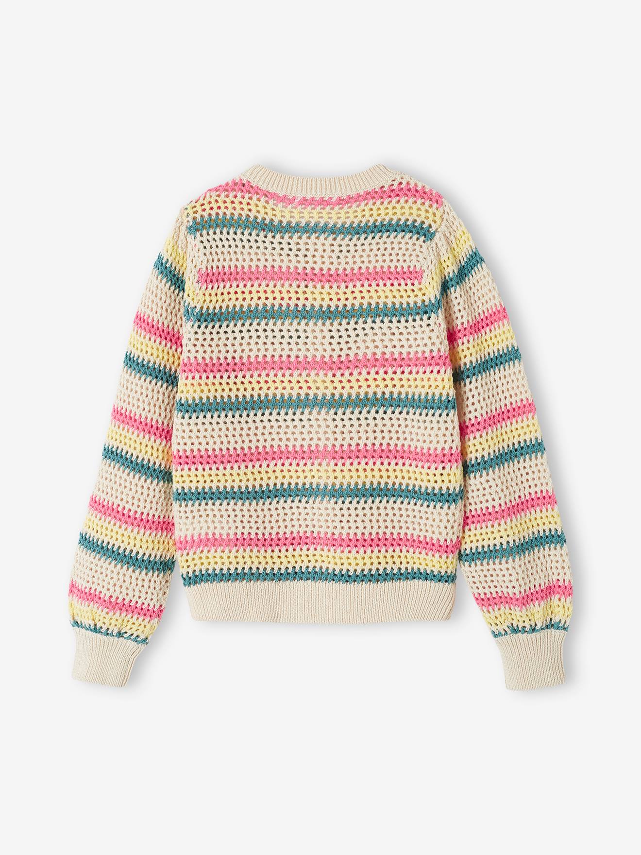 Vertbaudet Mädchen Strickjacke Oeko-Tex - wollweiß