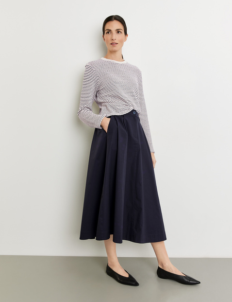 Pullover mit Ringelmuster und Struktur