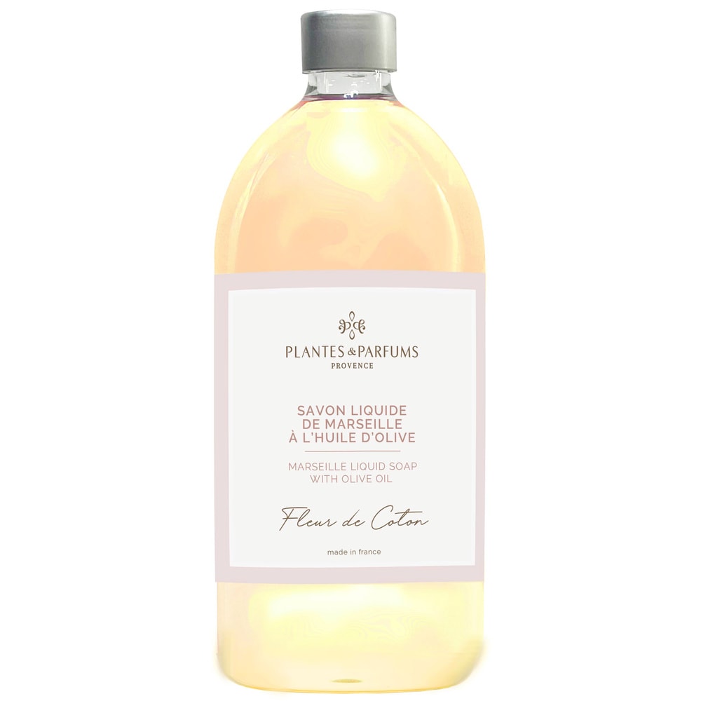 Plantes et Parfums Parfum Fleur de Coton Recharge Savon Liquide de Marseille