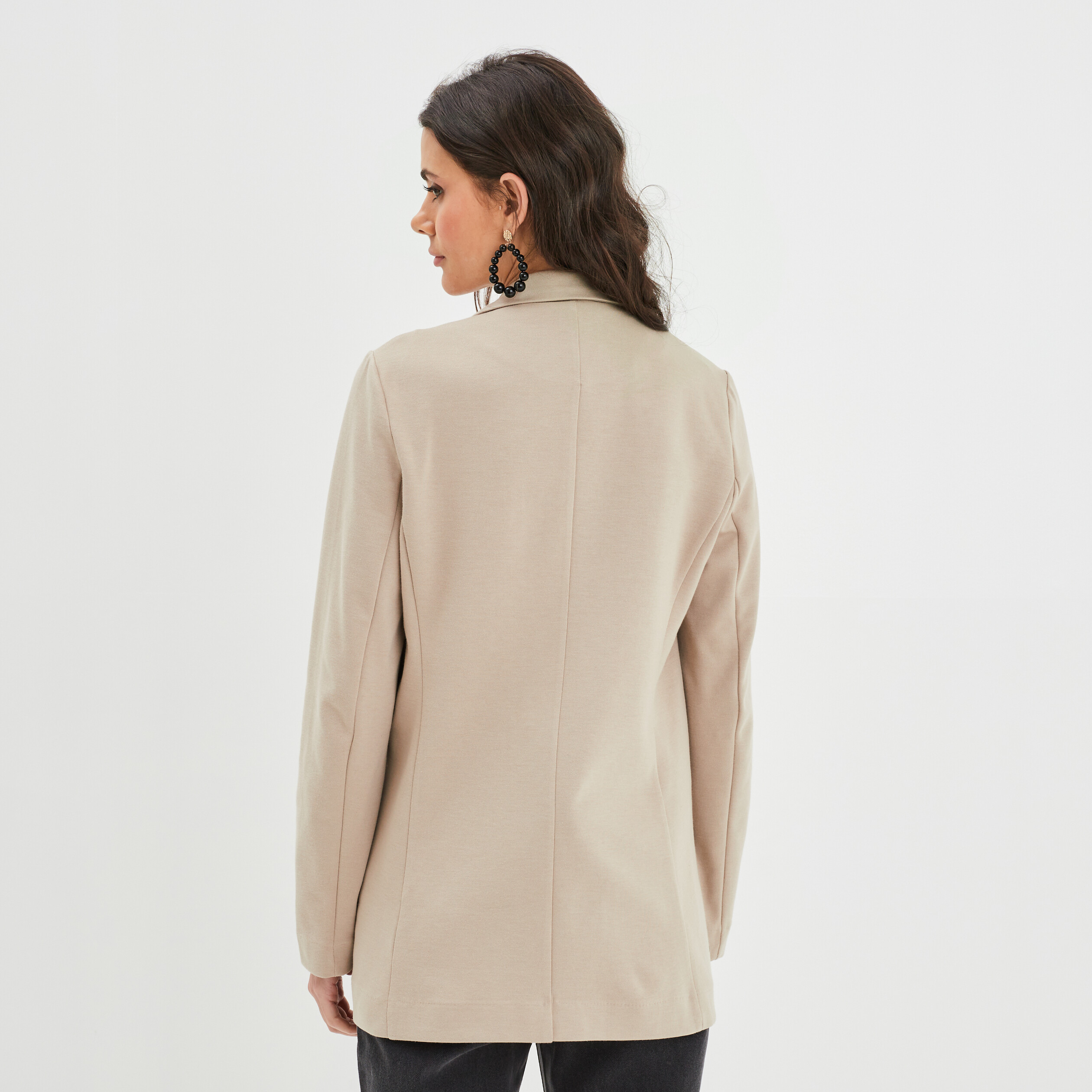 Veste blazer droite taupe femme | La Halle