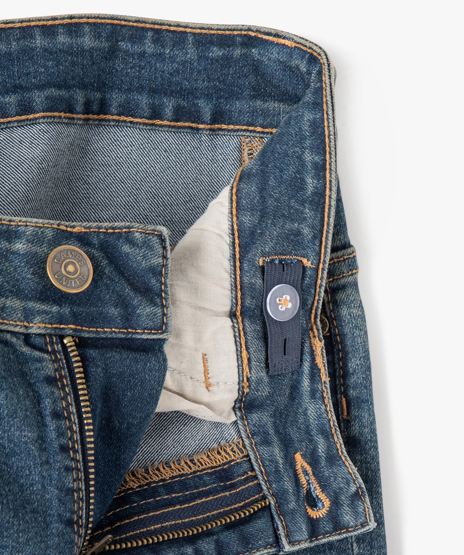 Jean Regular délavé Garçon - Camps United denim | GEMO