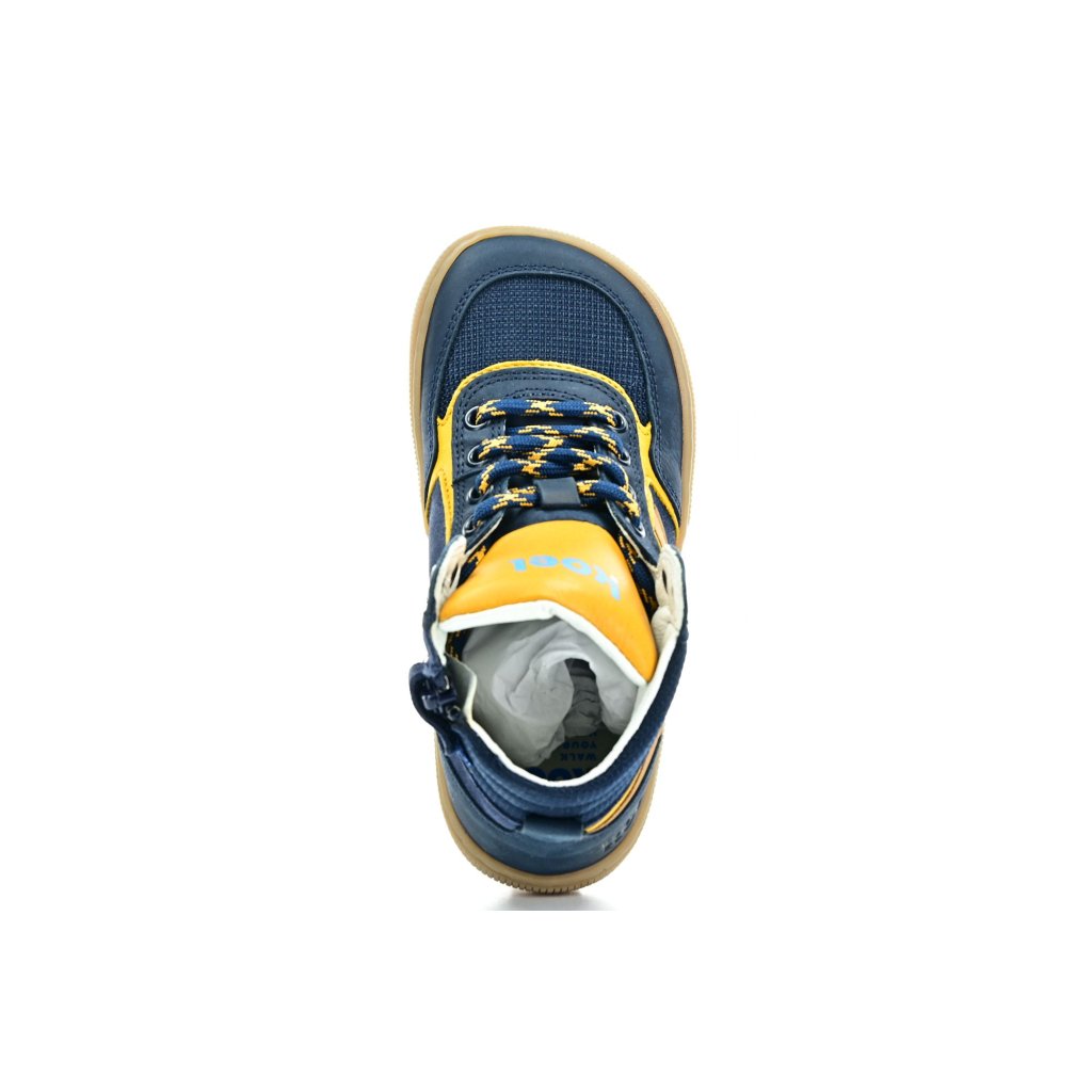 Koel4kids Danish Nappa Blue Barfußstiefeletten
