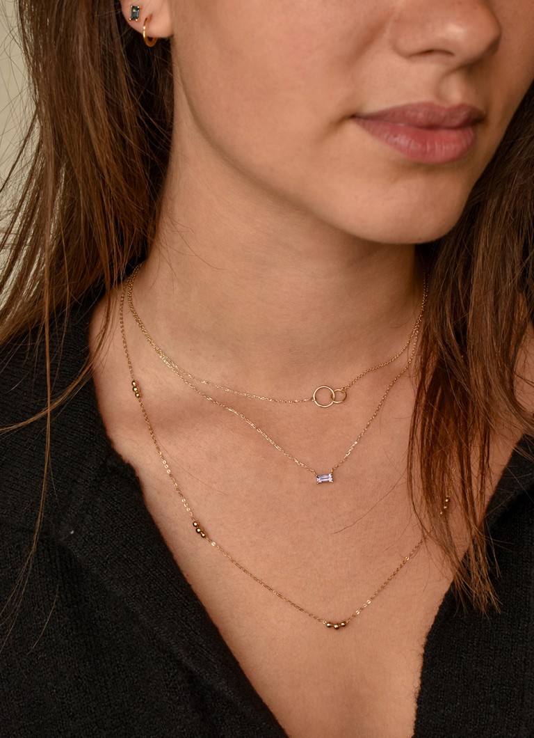 Jackie 14 karátos arany körök nyaklánc 14 karátos sárgaaranyból
