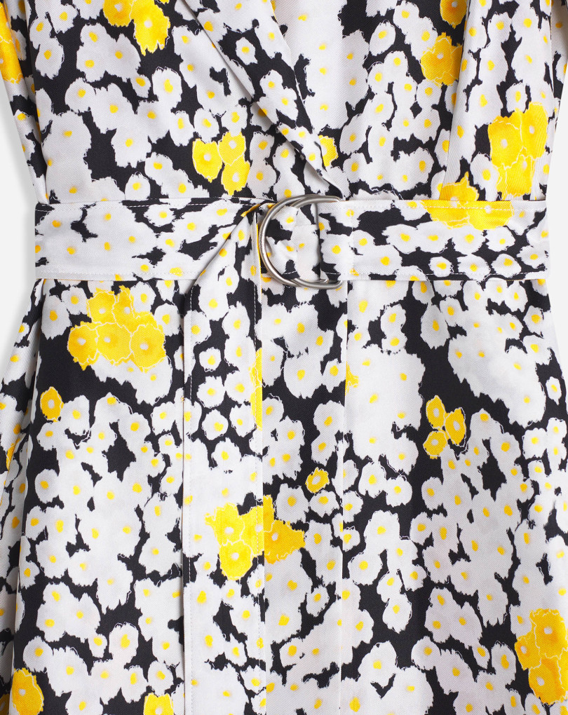 ROBE MIDI PORTEFEUILLE IMPRIMÉE