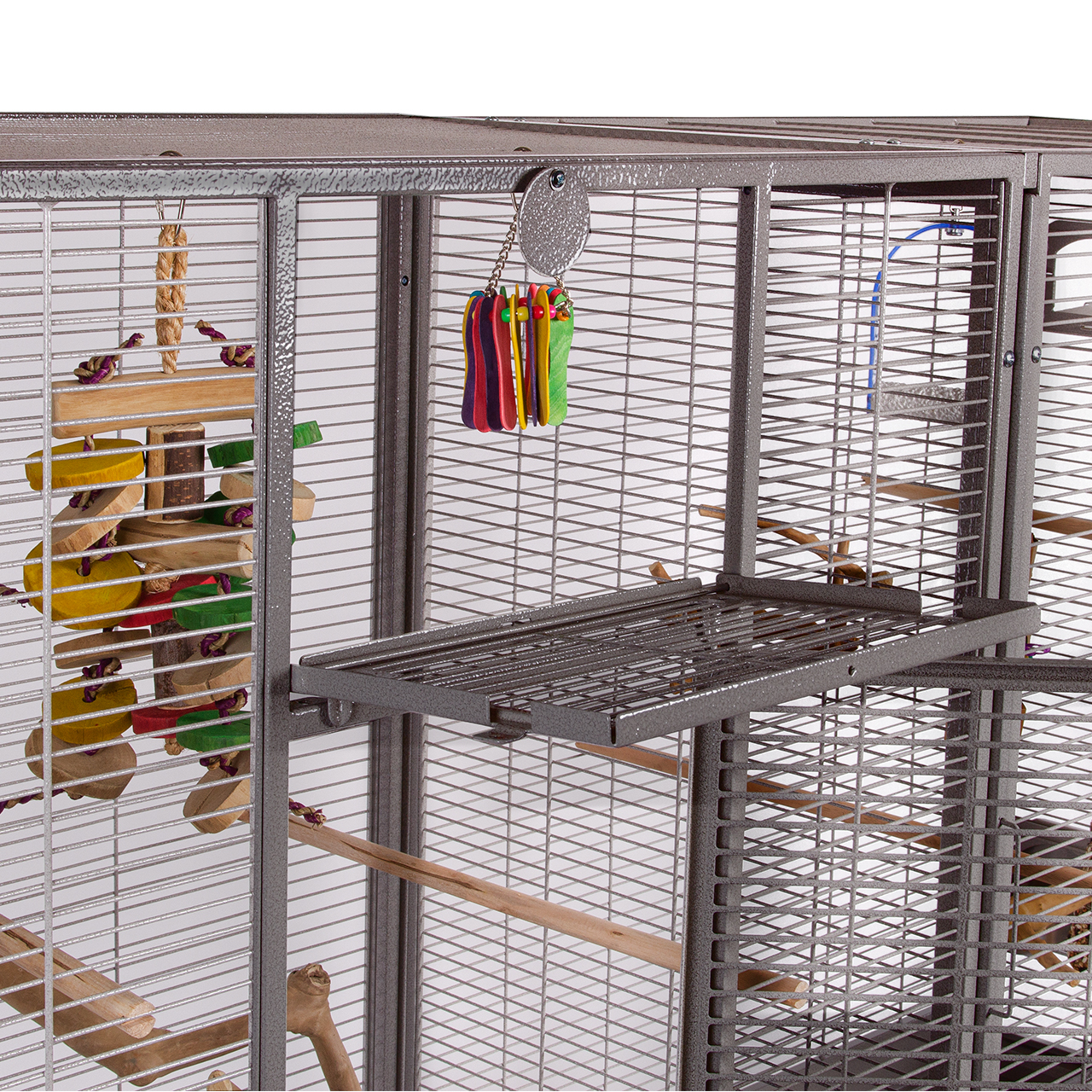 Montana Cages Käfige & Volieren Montana Cages Vogelkäfig New Madeira Double dunkelgrau