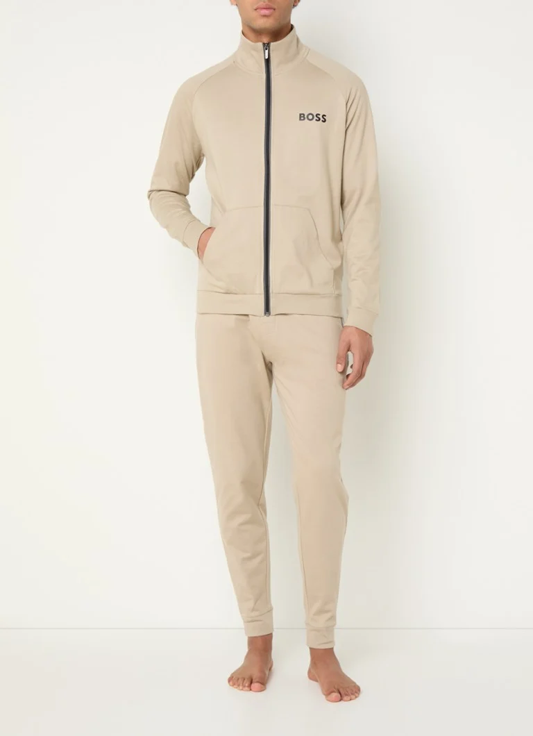 Pantaloni de trening slim fit originali HUGO BOSS cu logo