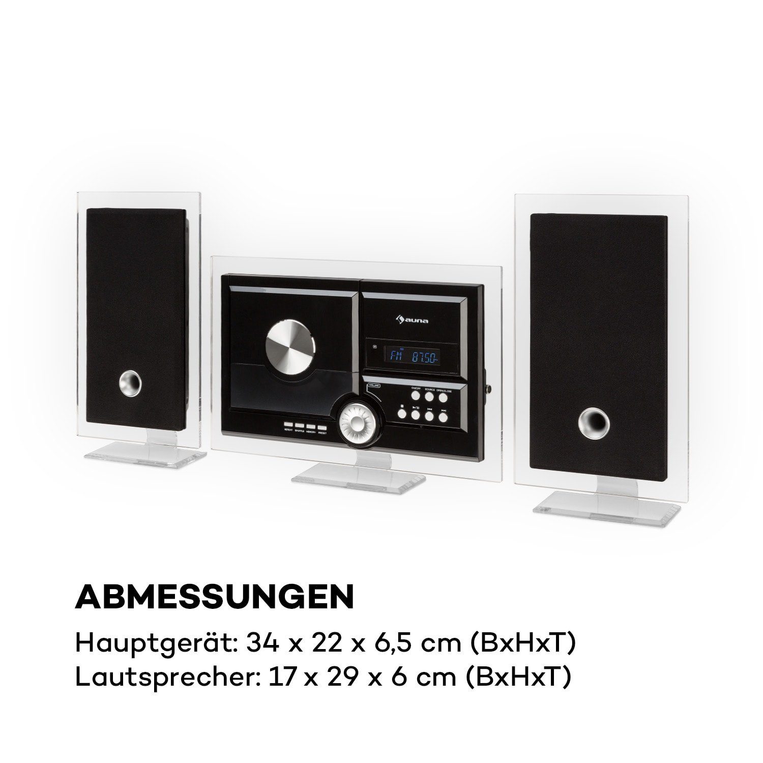 Auna Stereo Sonic DAB+ Stereoanlage (DAB)