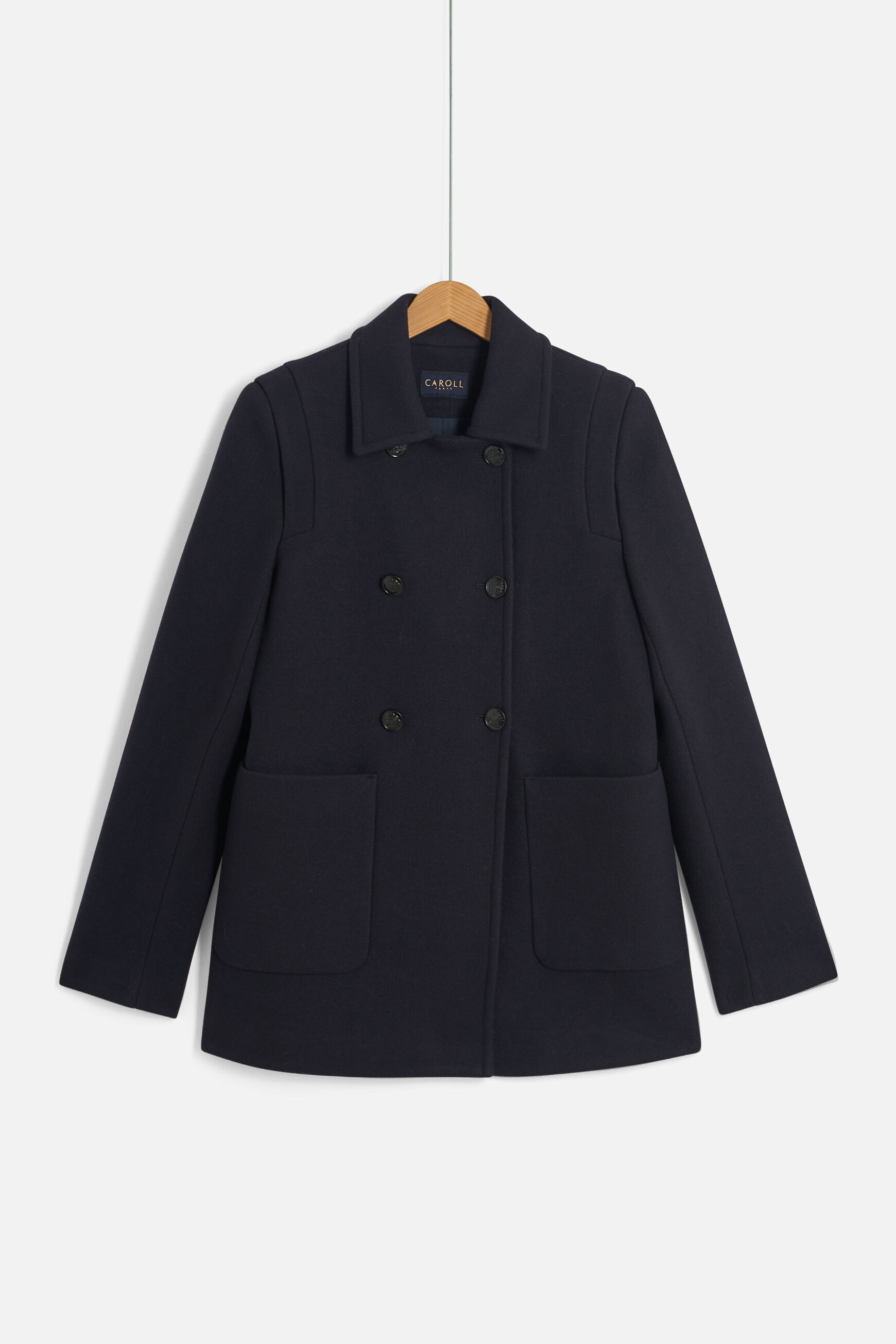 manteau nathanael bleu marine femme