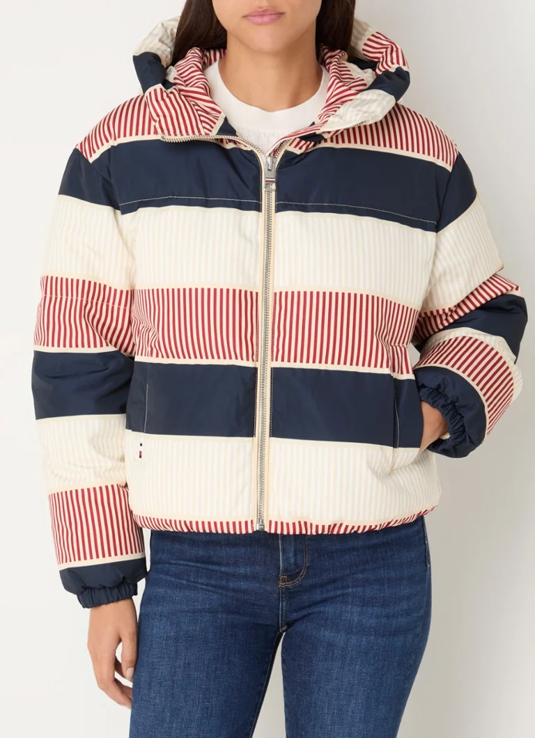 Giacca imbottita in piuma d'oca Tommy Hilfiger New York con cappuccio