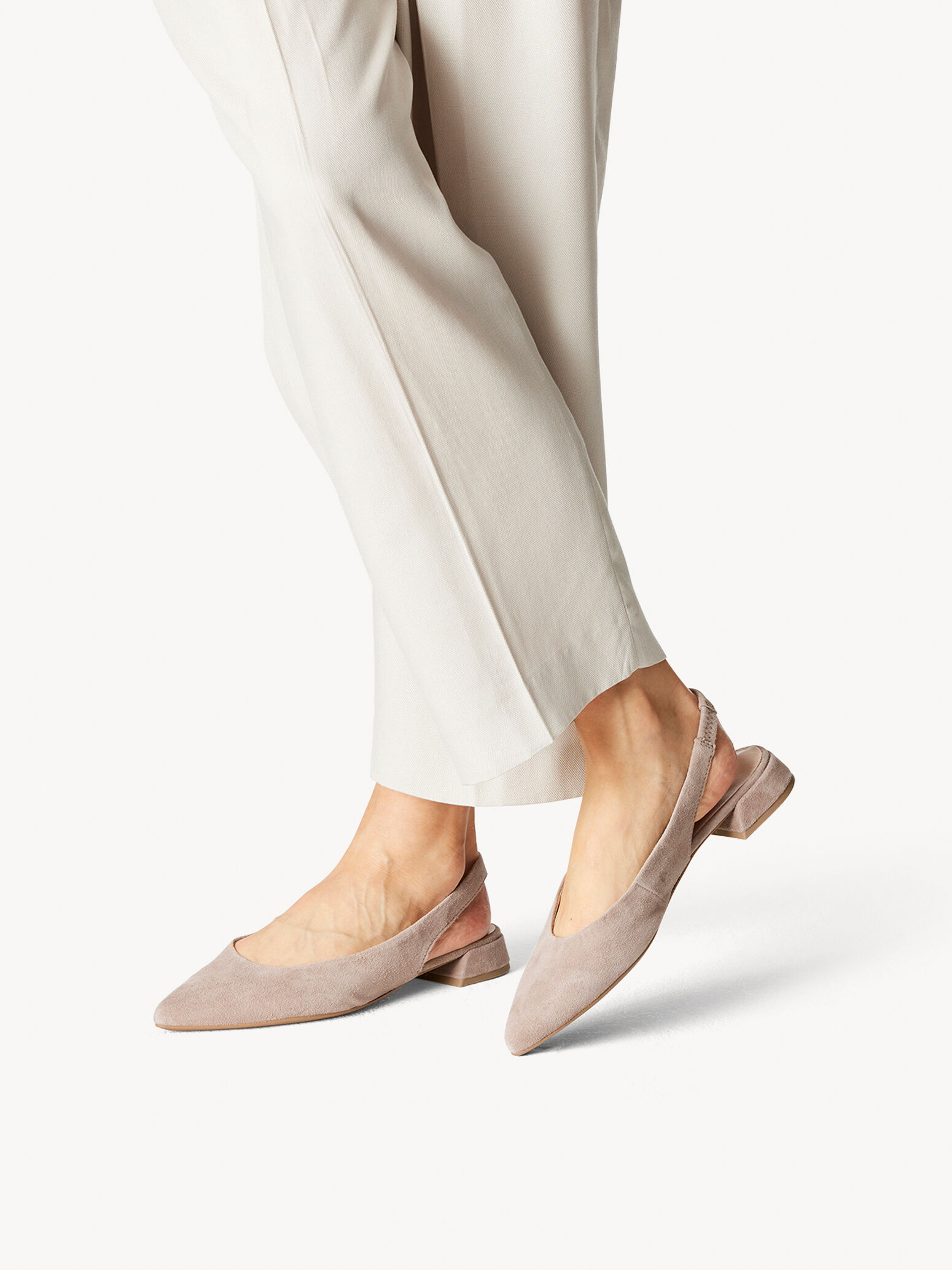 Escarpin en cuir - beige