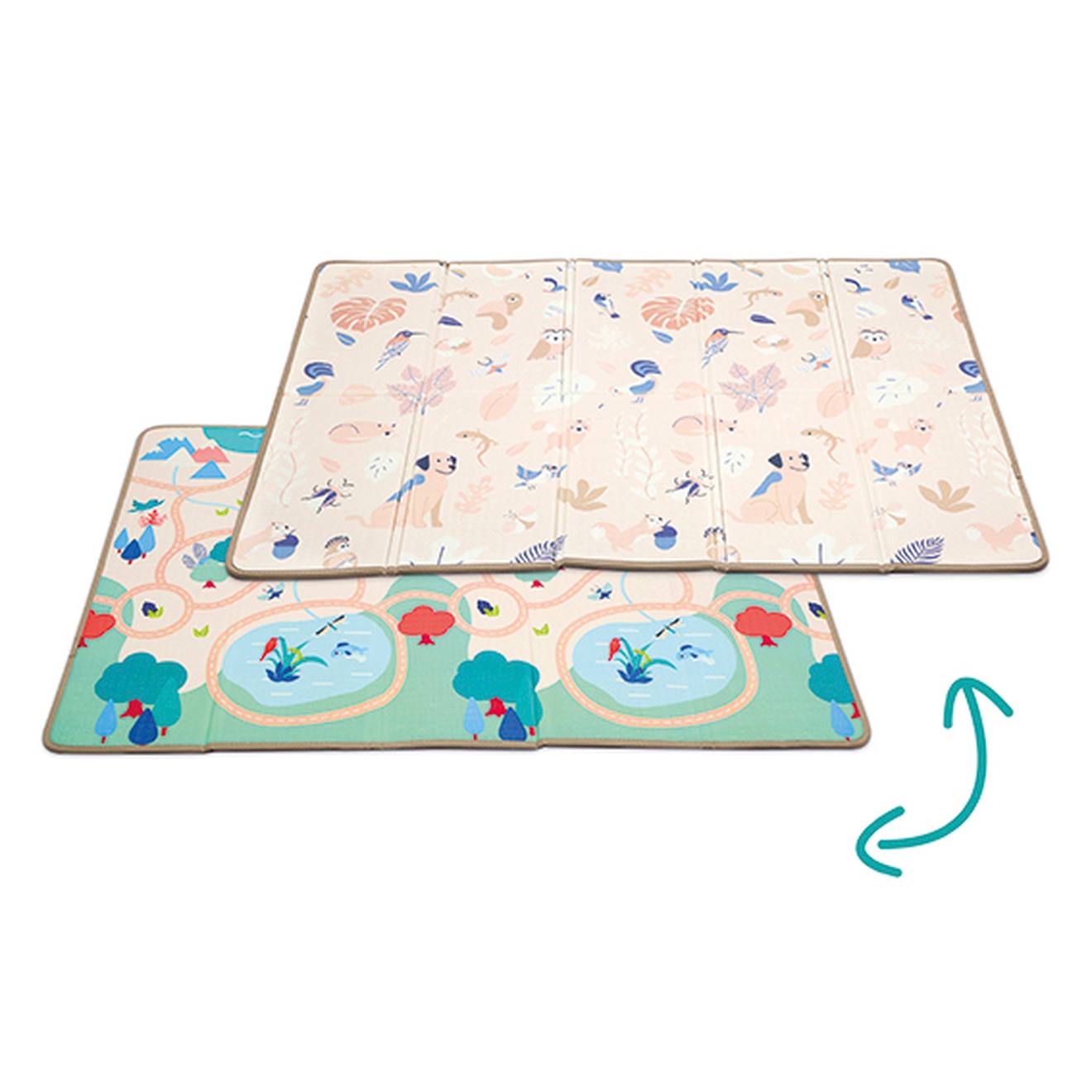 Ludi Große Baby Spielmatte LUDI - beige