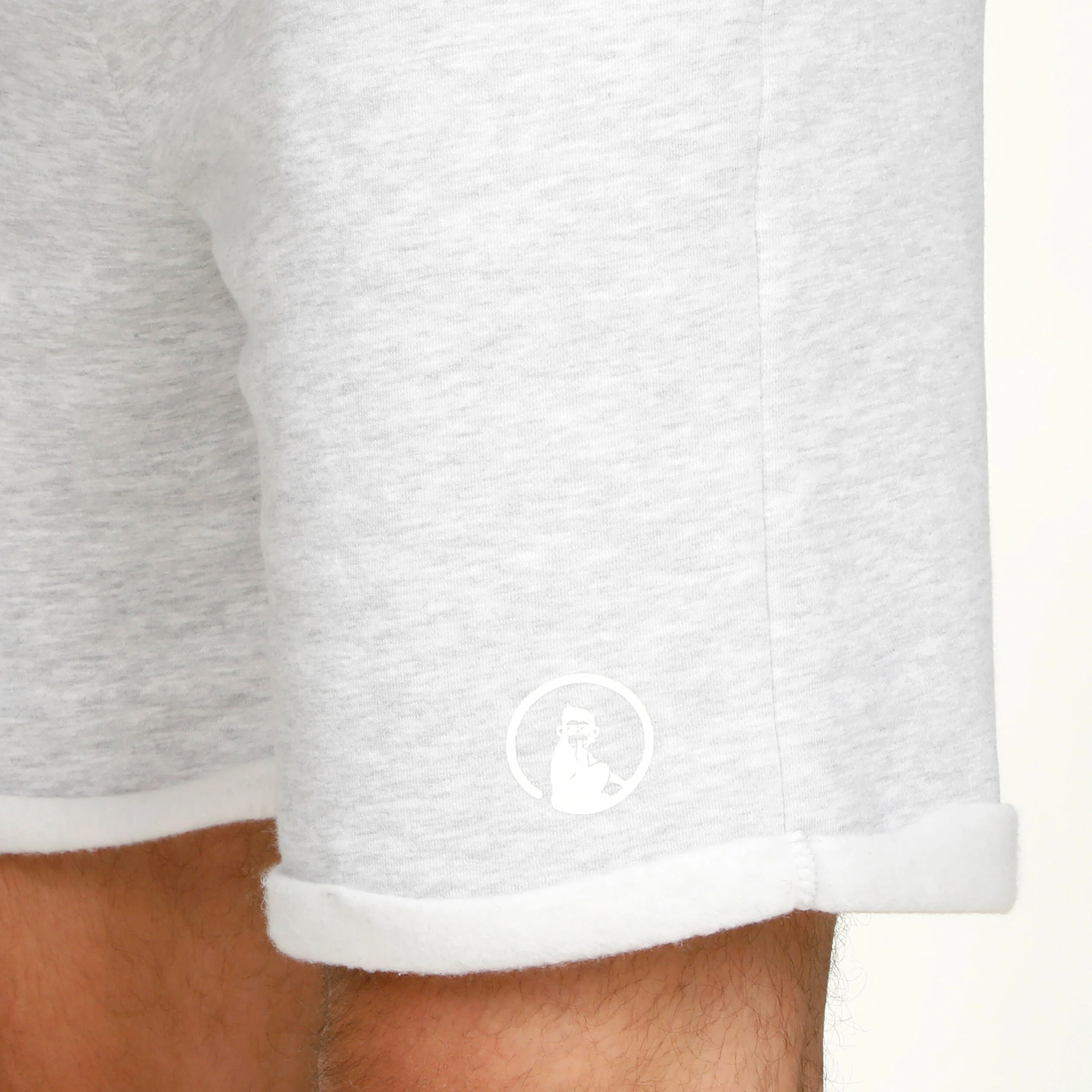 Basic Lifestyle Shorts Herren - Hellgrau, Dunkelblau