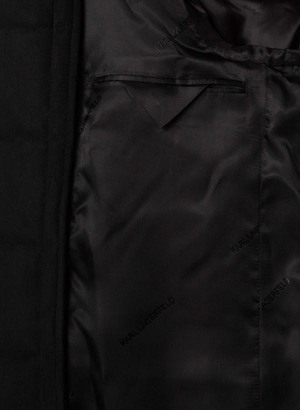 KARL LAGERFELD, Sakko, Material-Mix, nachtblau