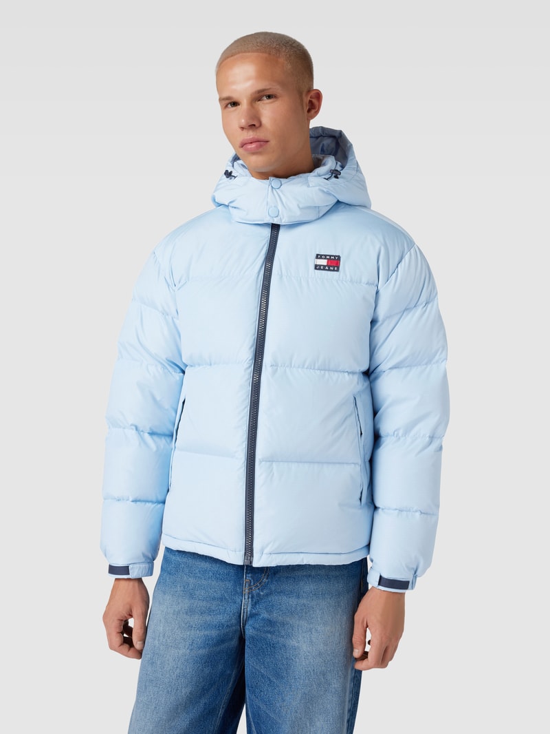 Steppjacke mit Kapuze Modell 'ALASKA' in hellblau