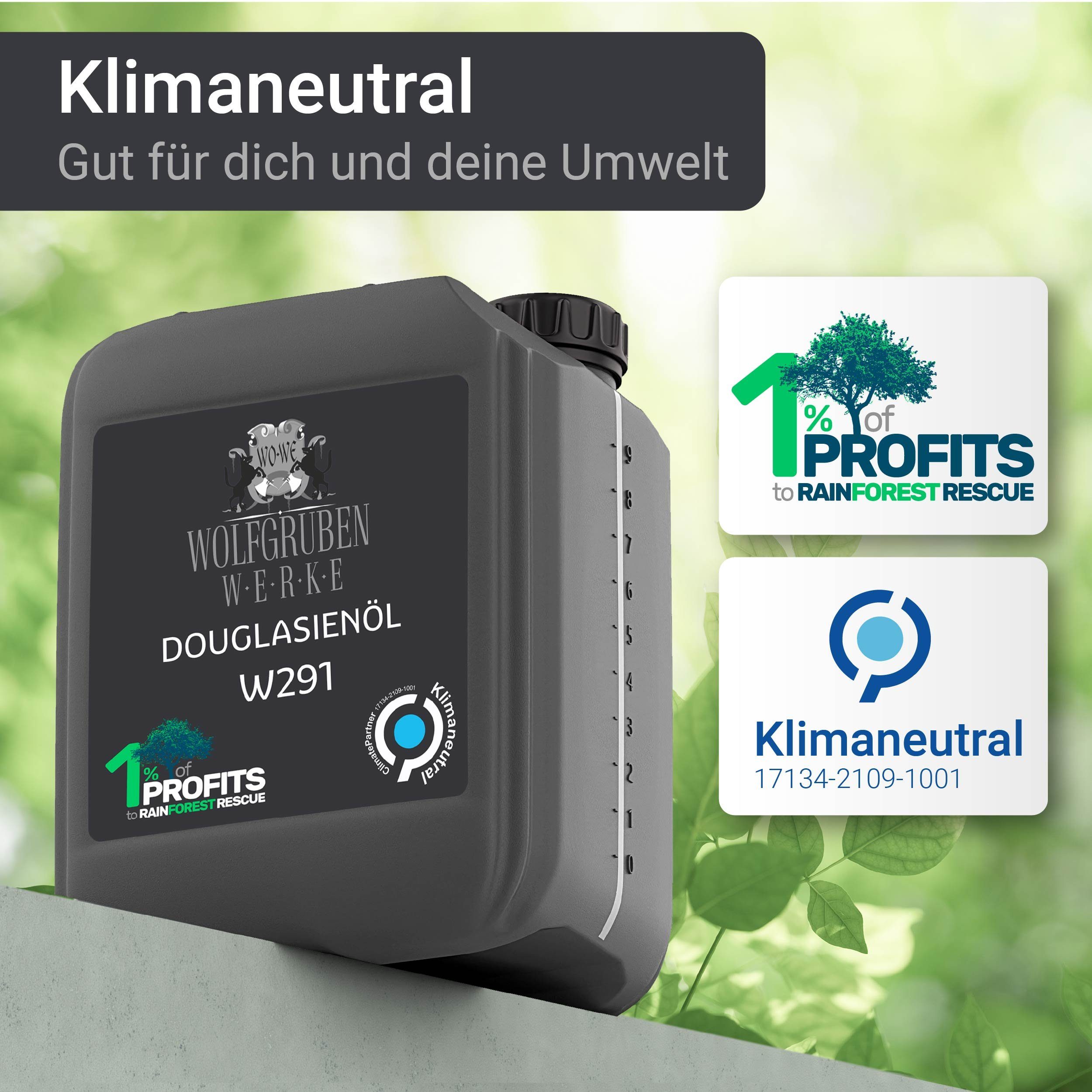 WO-WE Holzöl Douglasien-öl Akazienöl W291 Hartholzöl, 1-10L