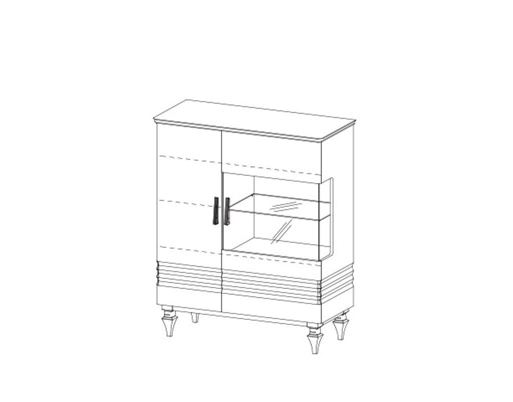 JVmoebel Barschrank Klassische Kommode Vitrine Kommoden Vitrinen Kommodenschrank