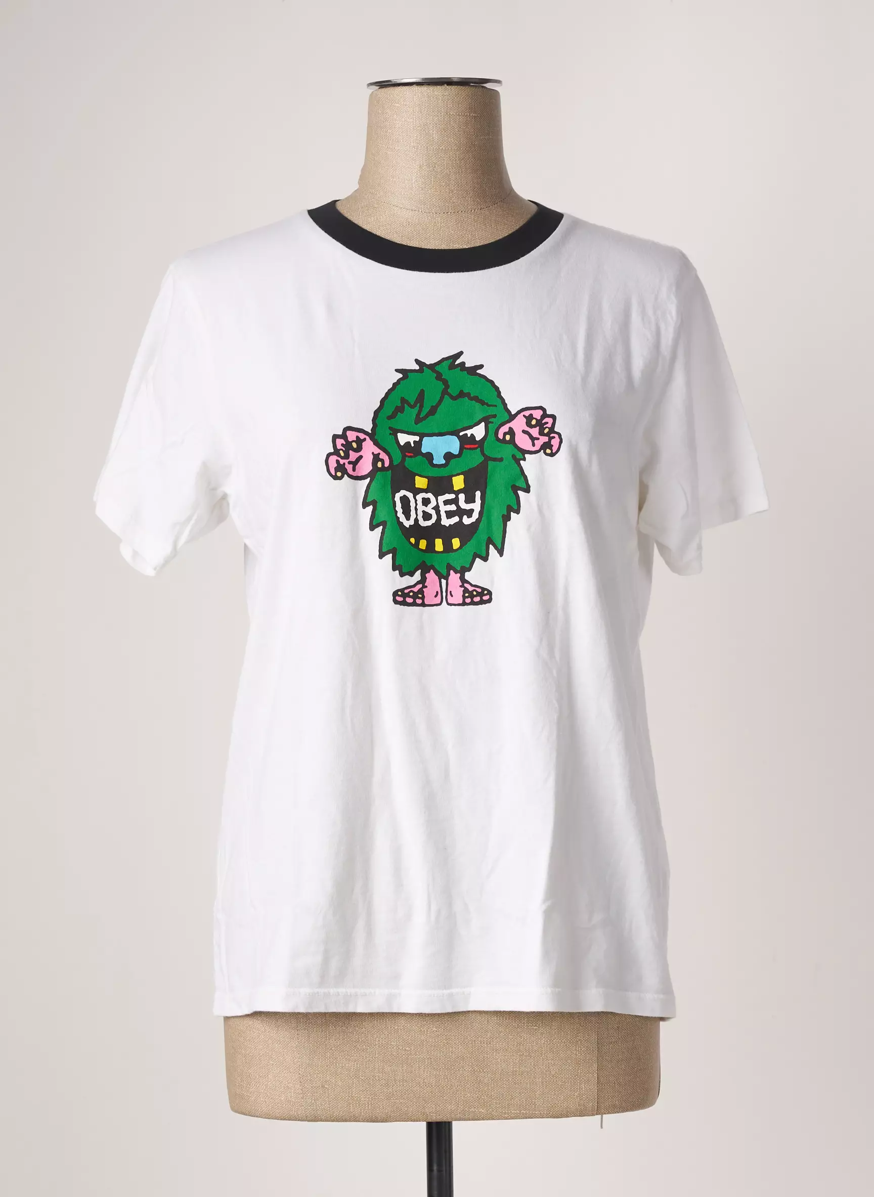 Obey Tshirts Femme couleur blanc