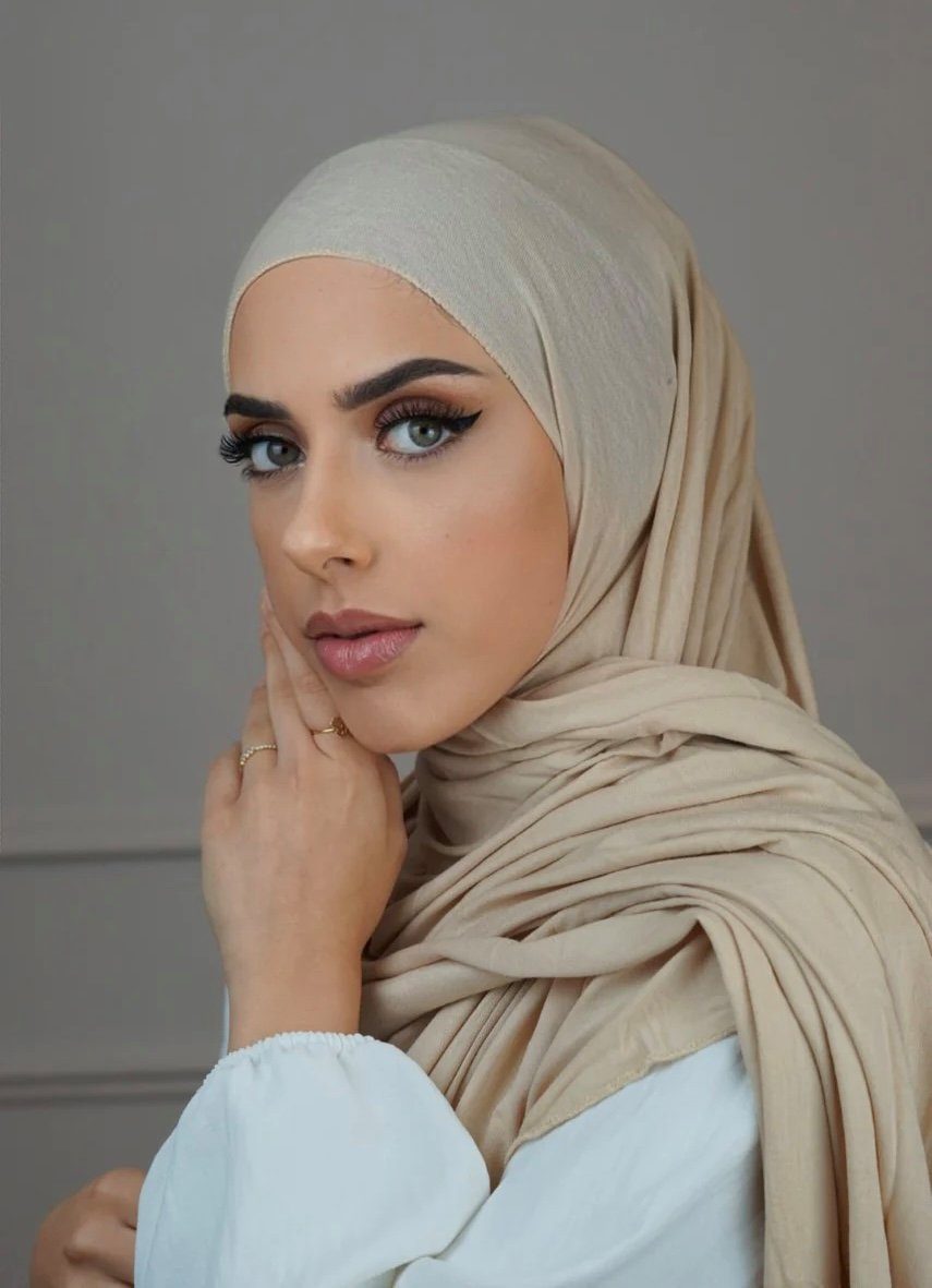 Losyana Kopftuch Jersey Kopftuch Hijab (Hidschab) Schal, Rutschfrei Stoff
