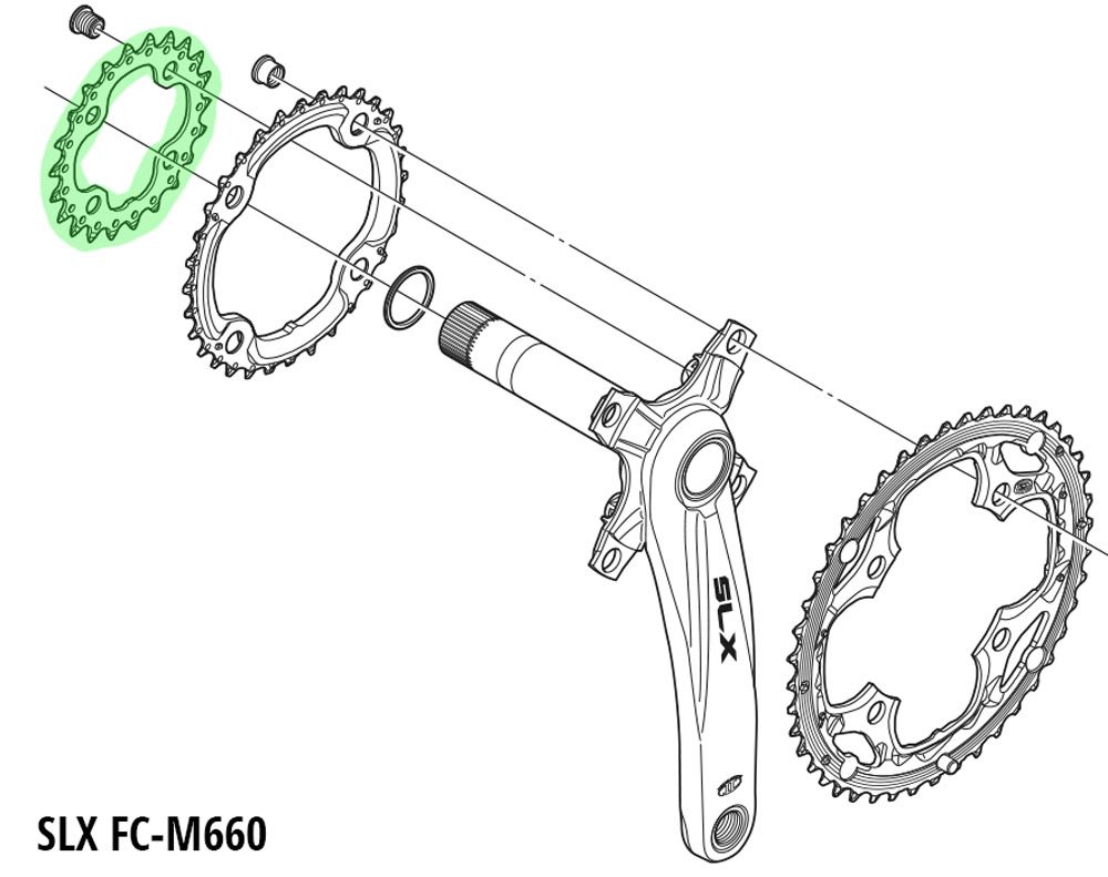 Shimano SLX/DEORE Kettenblatt für FC-M660/M617 kaufen | Bike-Discount