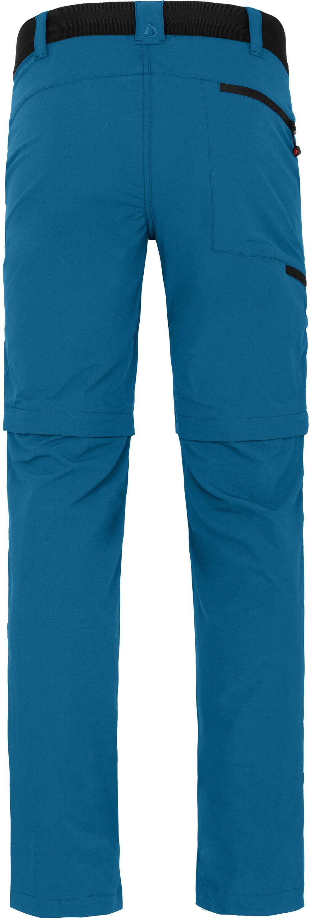 Bergson Zip-off-Hose ARRESÖ COMFORT Zipp Off Herren Wanderhose, leicht, strapazierfähig, Normalgrößen, Saphir blau