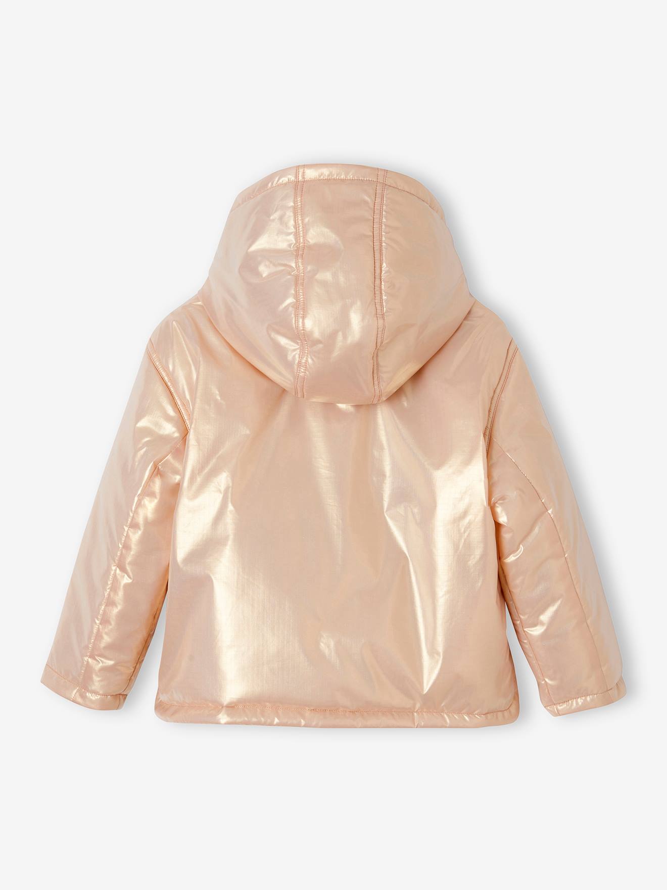 Vertbaudet Mädchen Wende-Jacke mit Recycling-Polyester - salbeigrün