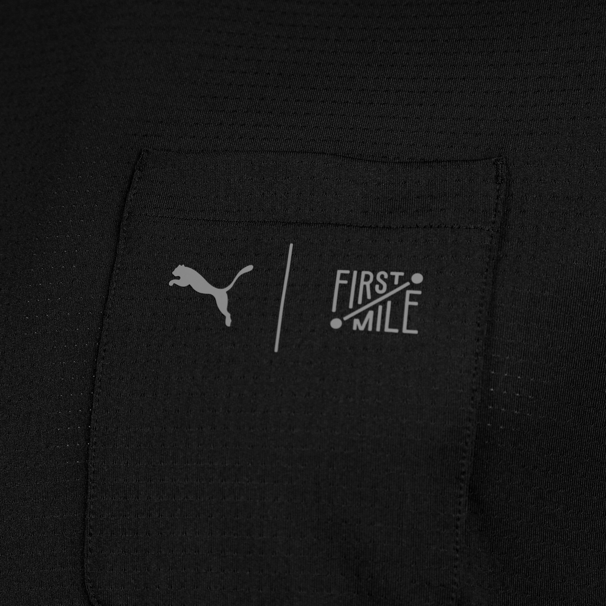 First Mile Laufshirt Herren - Schwarz
