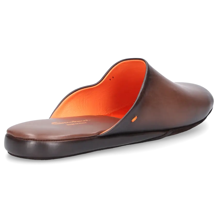 Santoni - Hausschuhe A1644 Kalbsleder - braun