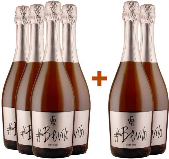 4+2 Paket Bevilo Rosato Spumante Charmat brut Bio - Ronca
