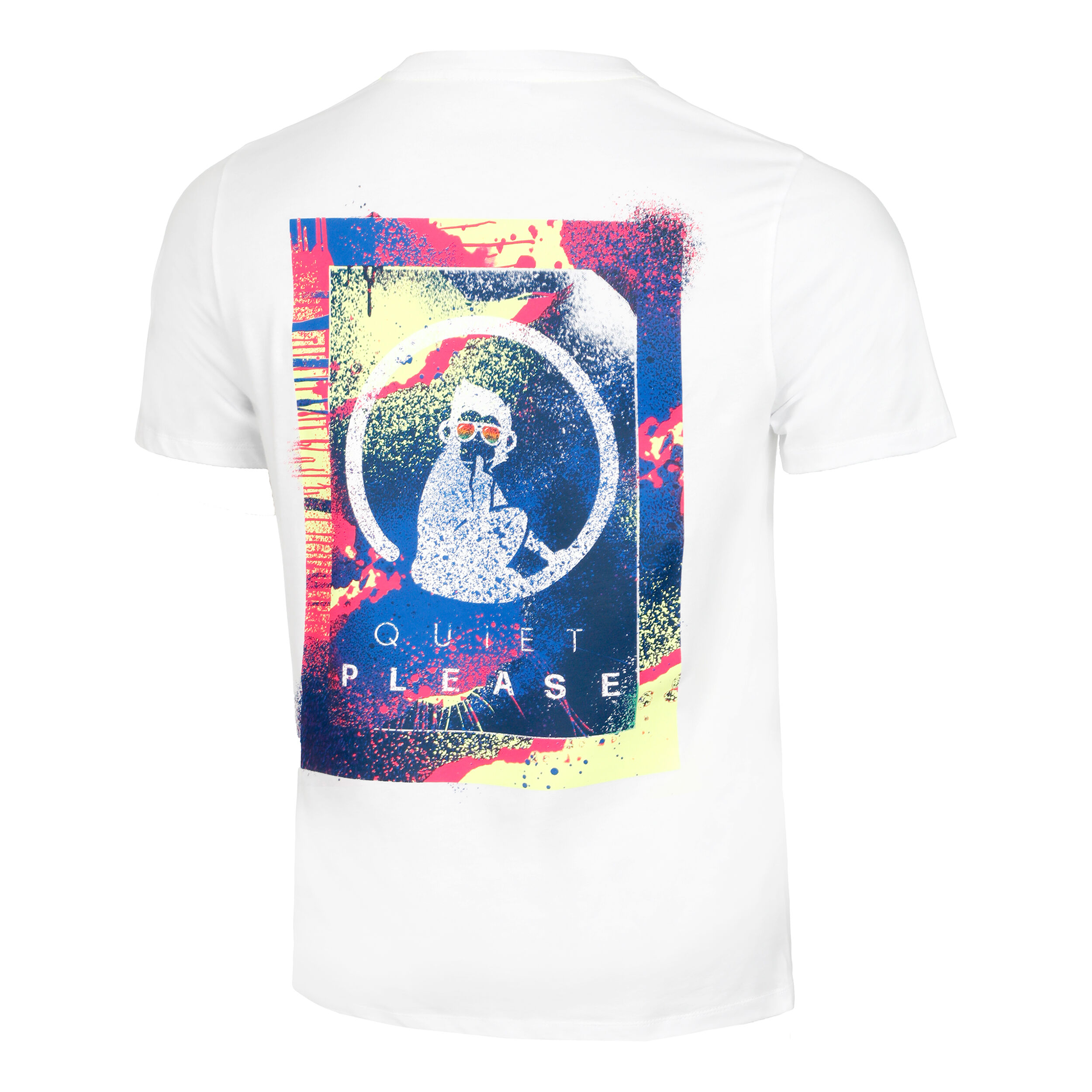 Flashy Backprint T-Shirt Herren - Weiß